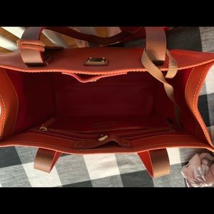Dooney and Bourke Square Orange Handbag